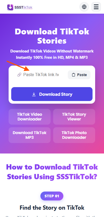 Paste Story Link